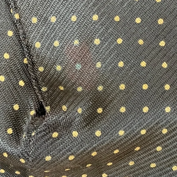 Handmaid vintage black and gold polka maxi length dress - Picture 4 of 14